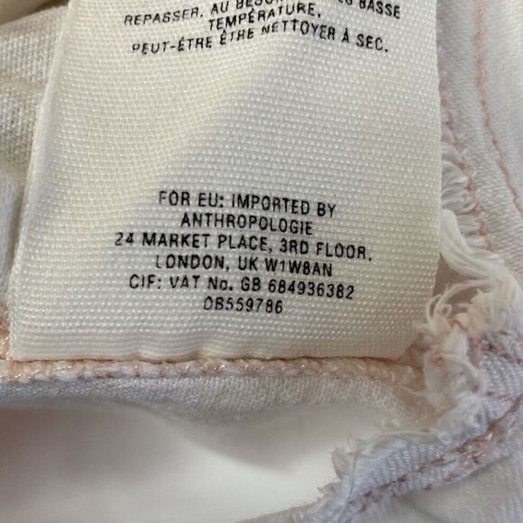 ANTHROPOLOGIE Holding Horses Dress Womens 6 Pink Dip Dye Mini Cotton Pockets - Picture 11 of 11